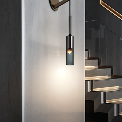 Minimalist Wall Lamp with Smoke Glass - Orvane