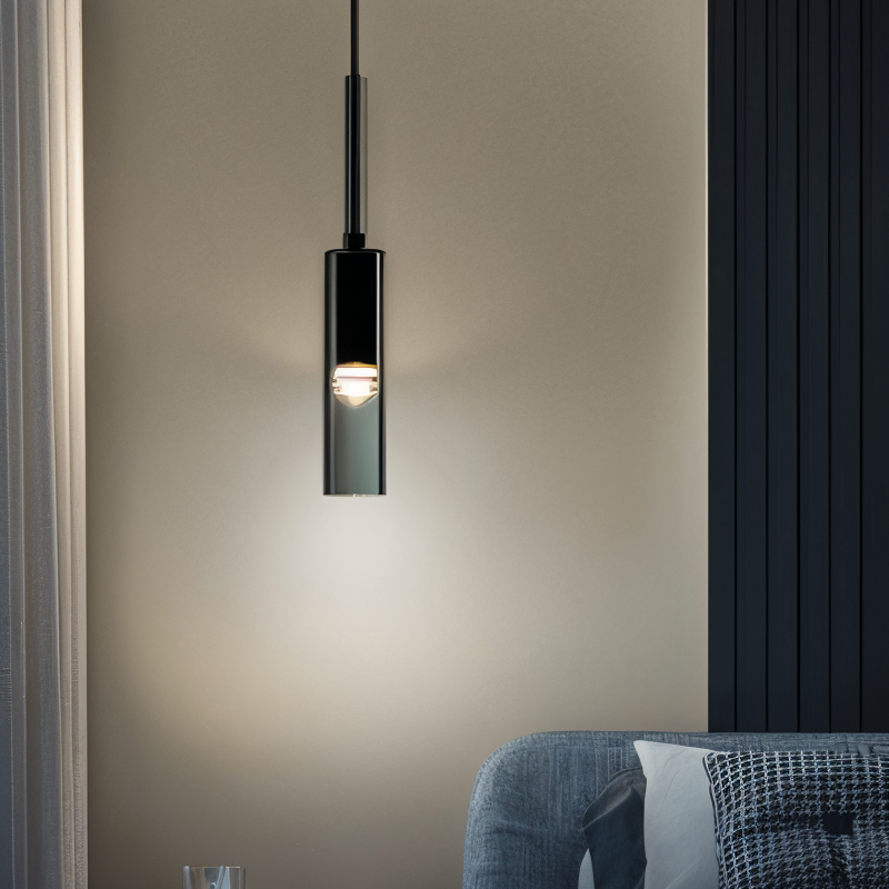 Minimalist Wall Lamp with Smoke Glass - Orvane