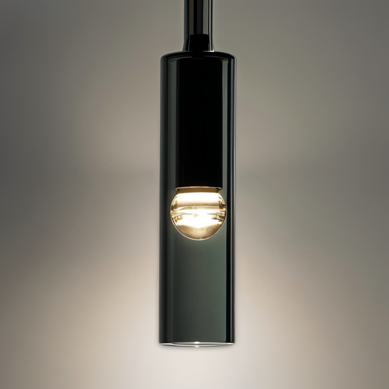 Minimalist Wall Lamp with Smoke Glass - Orvane