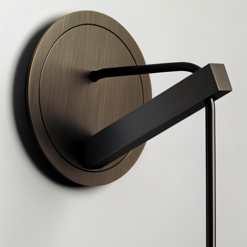 Minimalist Wall Lamp with Smoke Glass - Orvane