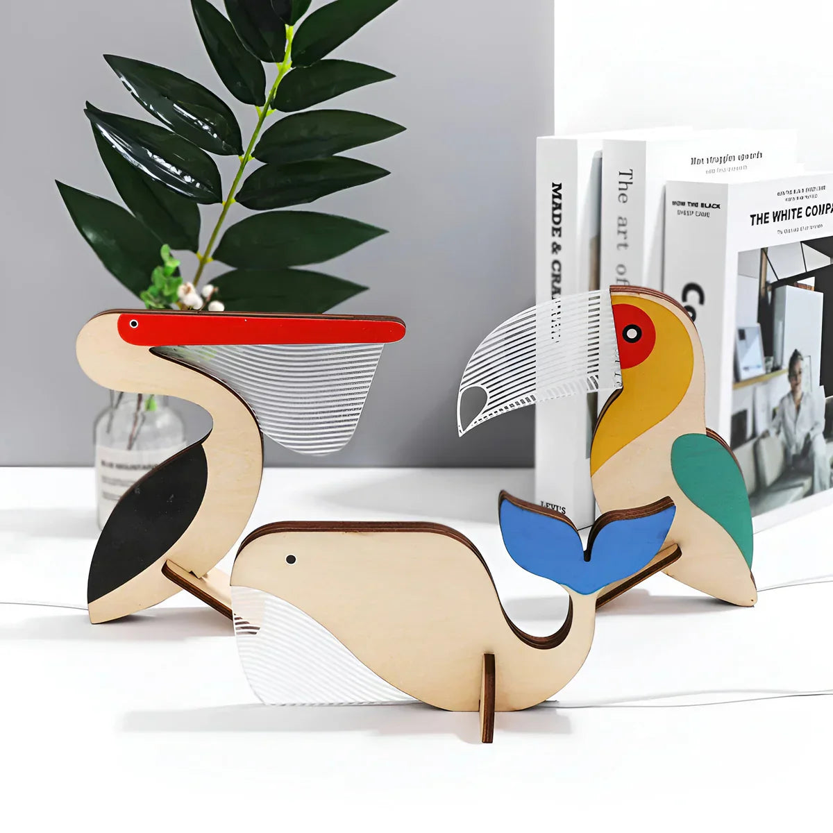 Wooden Animal Table Lamp - WildGlow