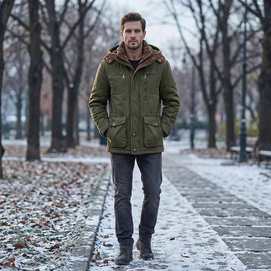 Hooded Fleece-Lined Winter Jacket - Jimmy