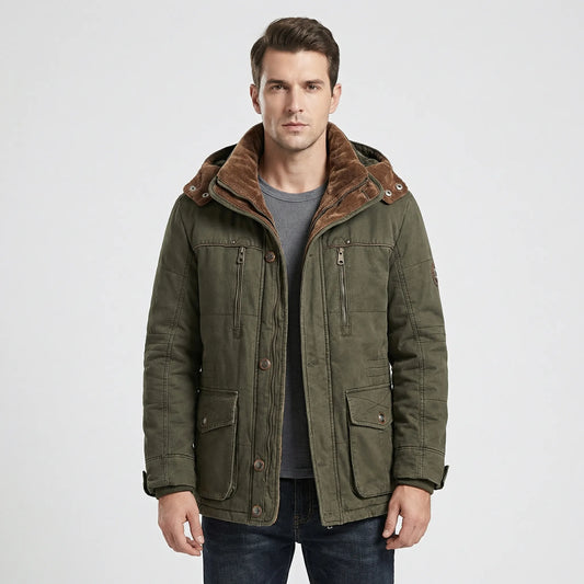 Hooded Fleece-Lined Winter Jacket - Jimmy