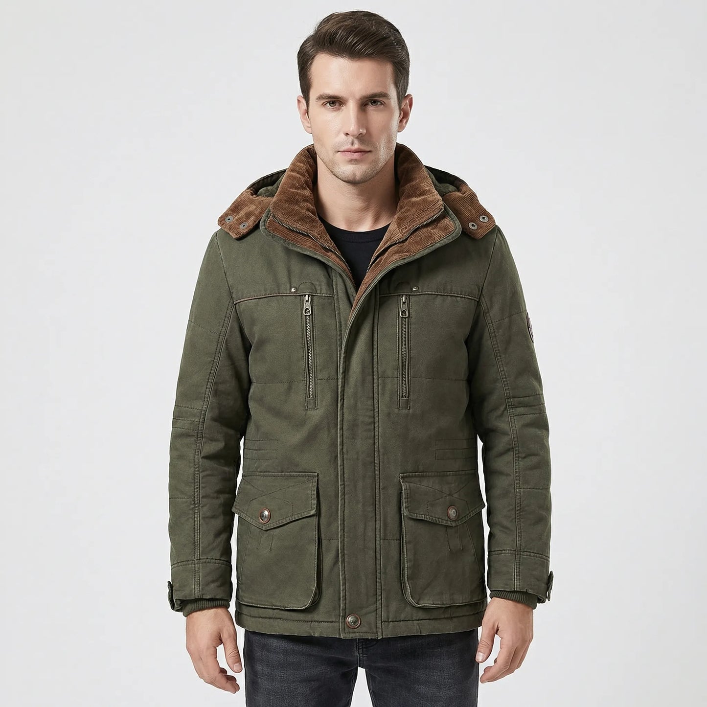 Hooded Fleece-Lined Winter Jacket - Jimmy