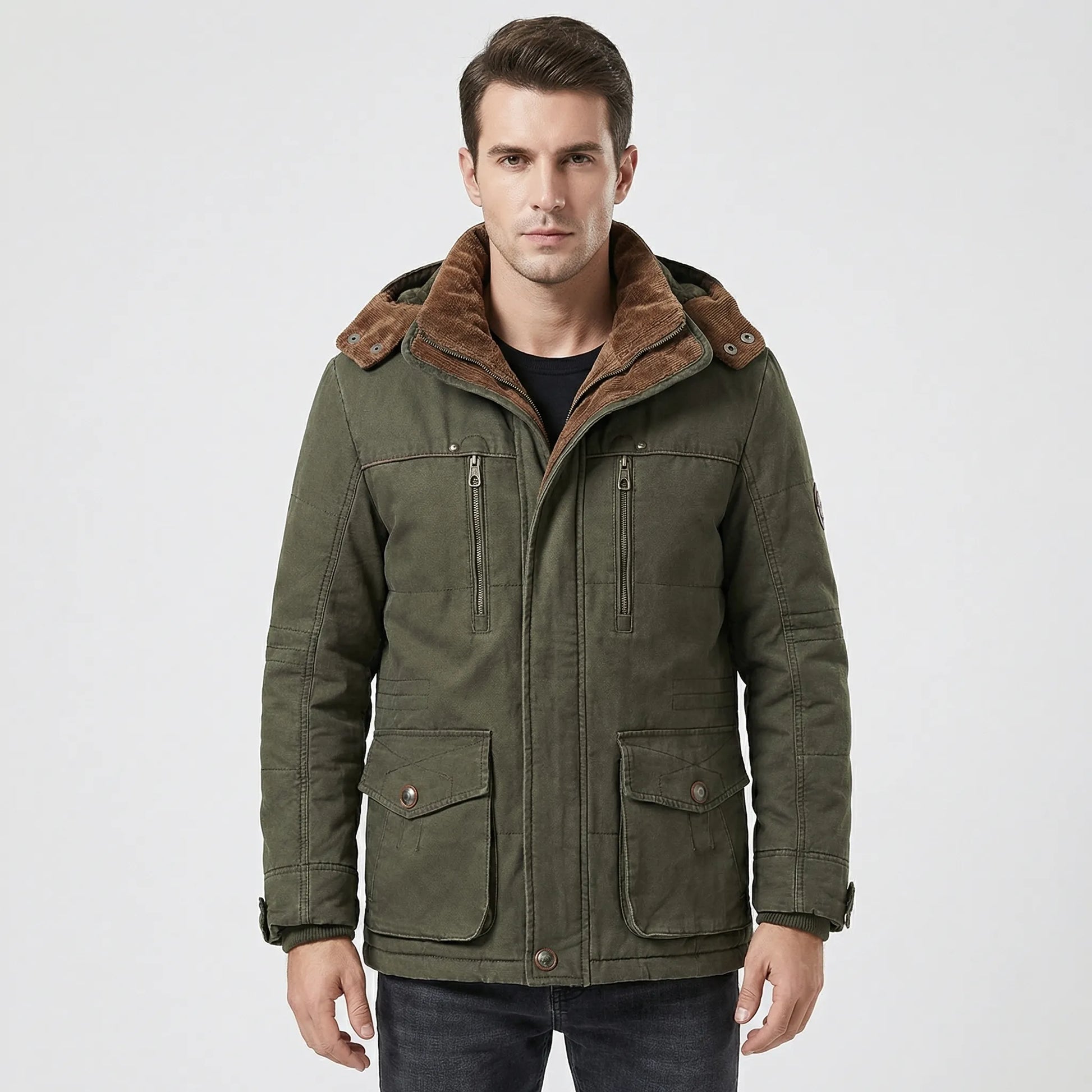 Hooded Fleece-Lined Winter Jacket - Jimmy