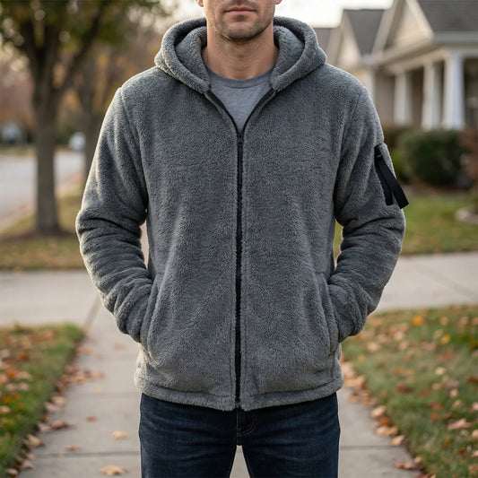 Hooded Jacket With Full Zip - Mick