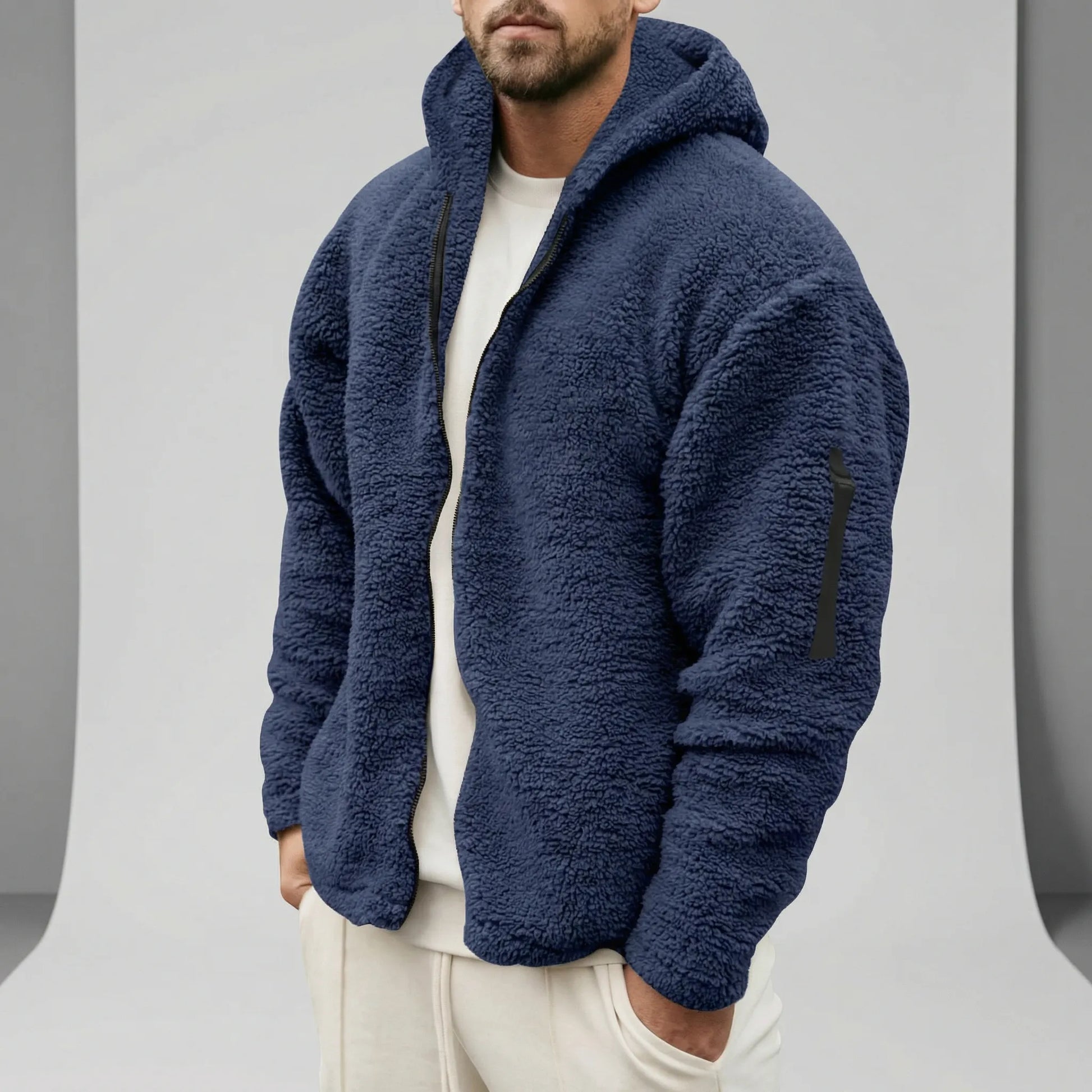 Hooded Jacket With Full Zip - Mick