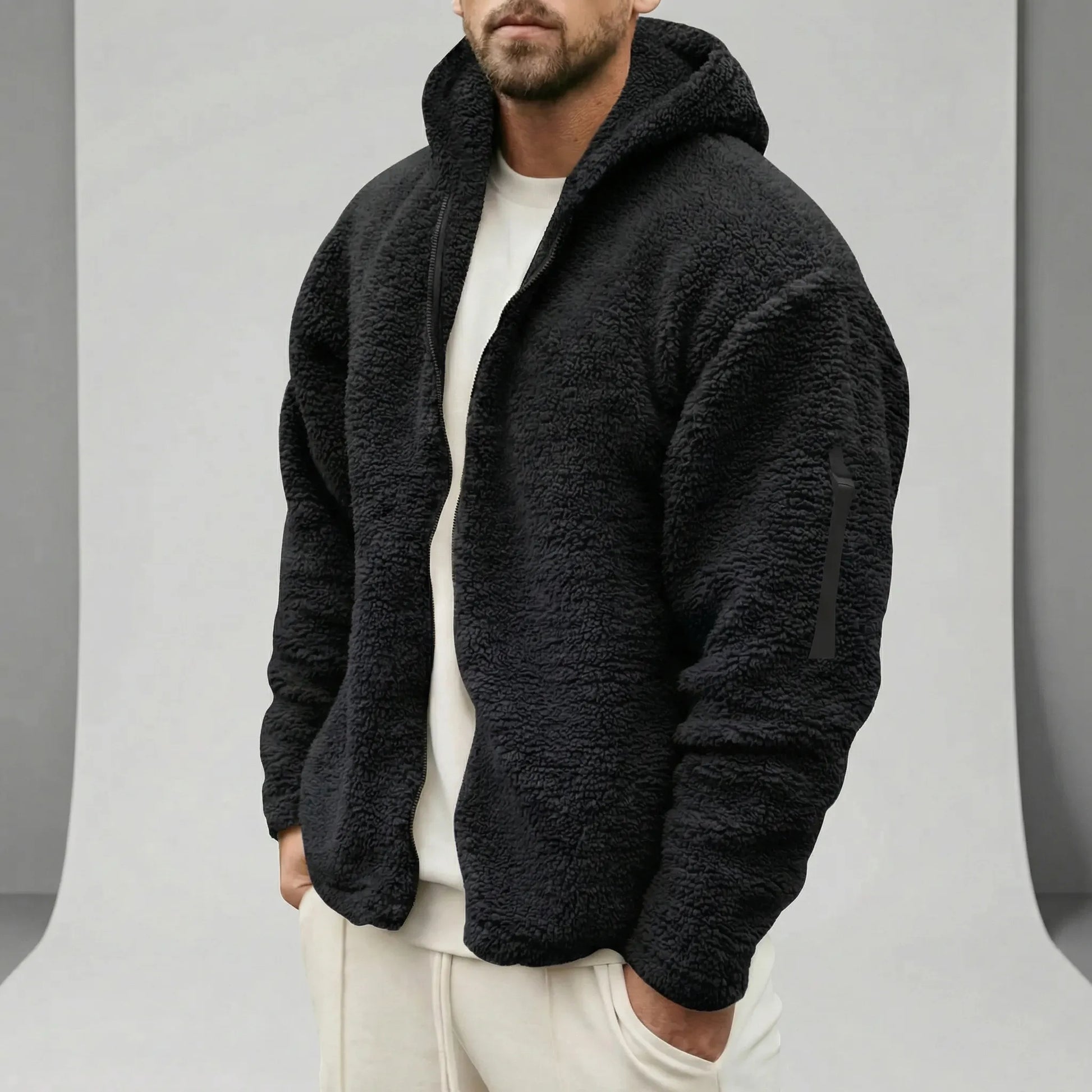 Hooded Jacket With Full Zip - Mick