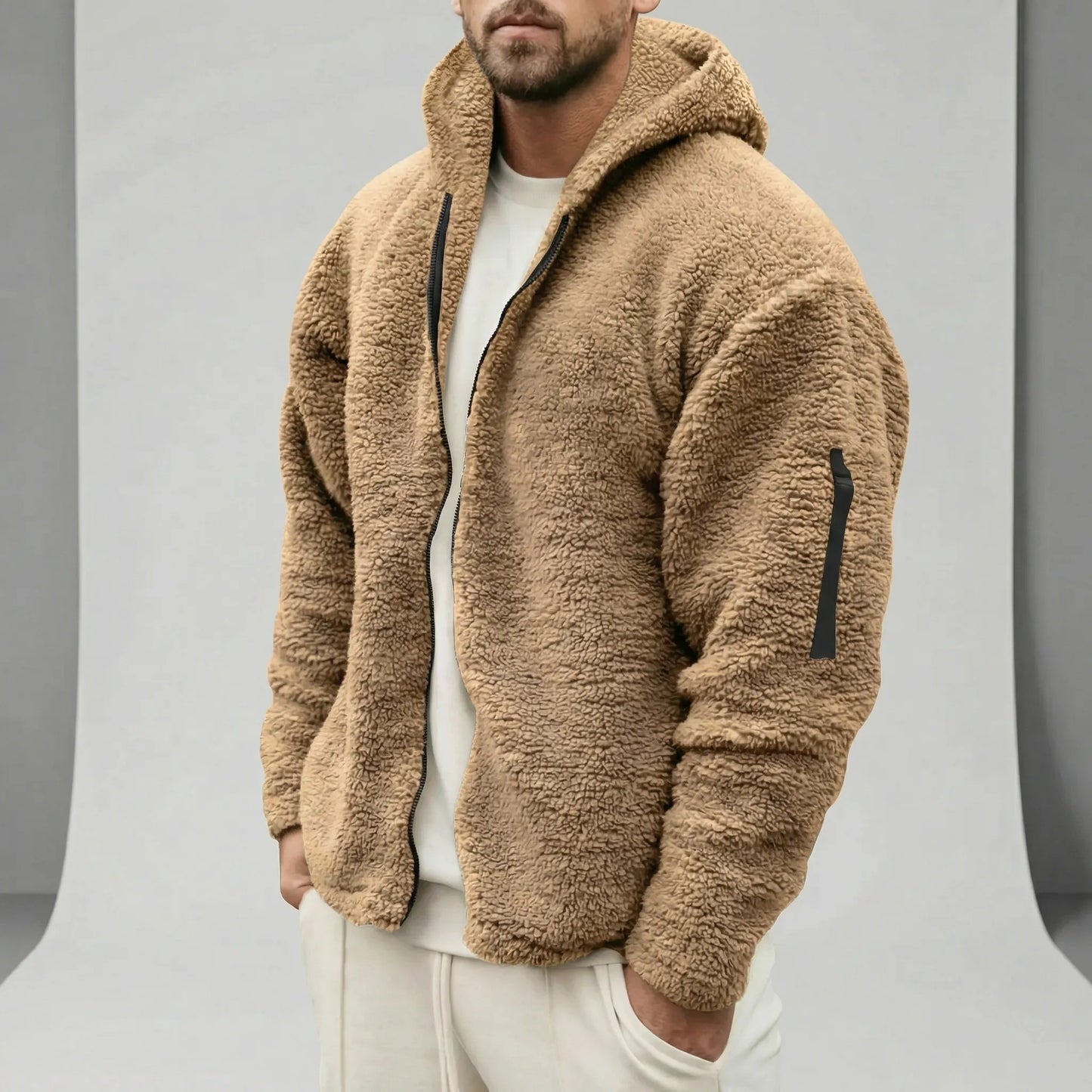 Hooded Jacket With Full Zip - Mick