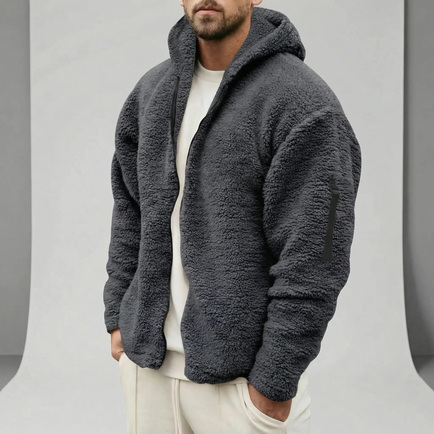 Hooded Jacket With Full Zip - Mick