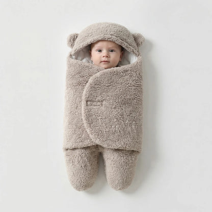 Hooded Newborn Swaddle Wrap Blanket - Sam