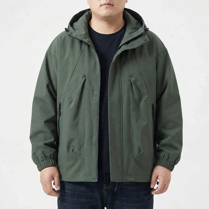 Hooded Oversized Windbreaker Jacket - Adrian