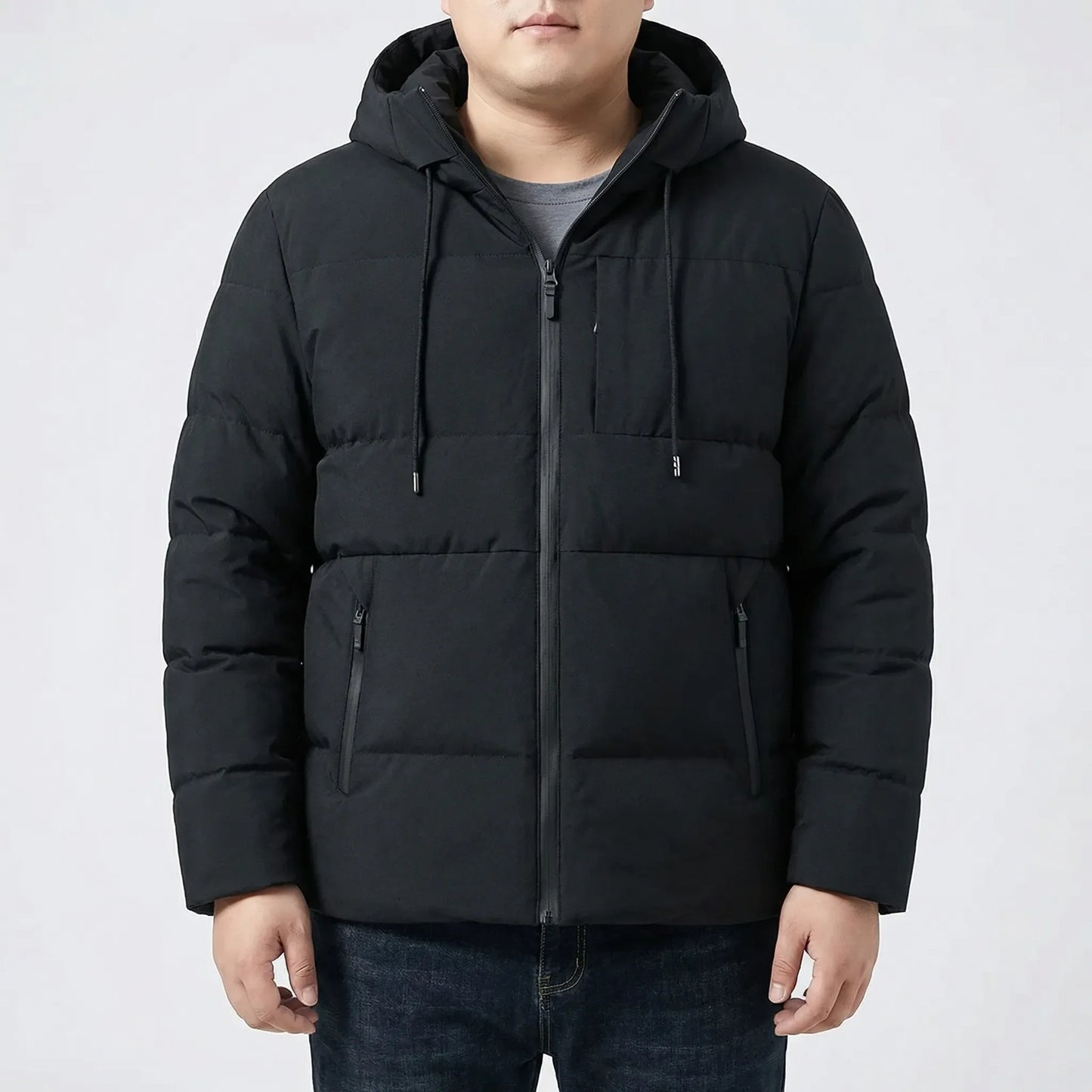 Hooded Padded Puffer Jacket For Men - Gustavo