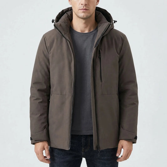Hooded Thermal Windbreaker Jacket -  Wyndrix
