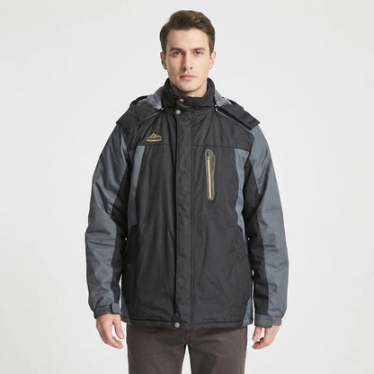 Hooded Two-Tone Outdoor Jacket - Casey
