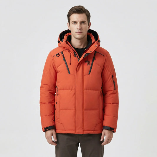 Hooded Windproof Puffer Jacket - Shaun