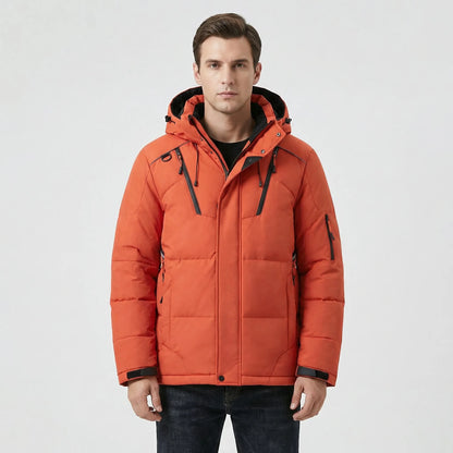 Hooded Windproof Puffer Jacket - Shaun