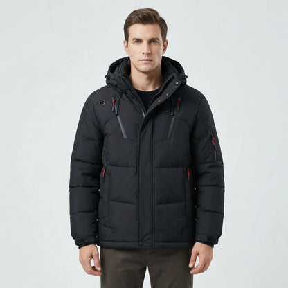 Hooded Windproof Puffer Jacket - Shaun