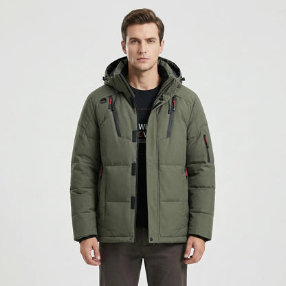 Hooded Windproof Puffer Jacket - Shaun