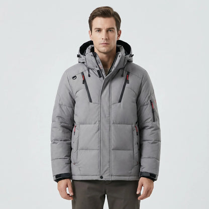 Hooded Windproof Puffer Jacket - Shaun