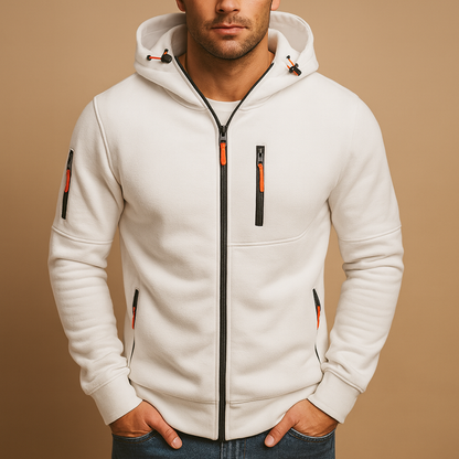 Men's Hoodie | Zip Closure & Adjustable Hood 1