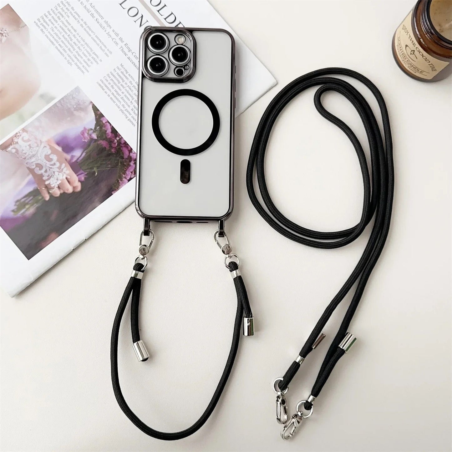 MagSafe shoulder case for iPhone with carrying strap – Halo (1+1 FREE)