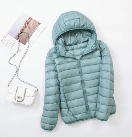 Ultra-light ladies' padded jacket with hood – Elara