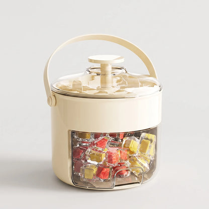 Ice Cube Tray With Integrated Storage Bin - Kaltix