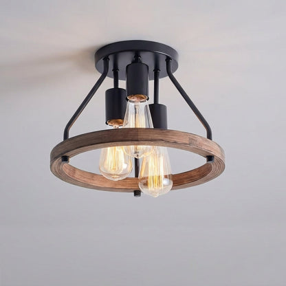 Industrial Farmhouse Ceiling Lamp -  Hearthly