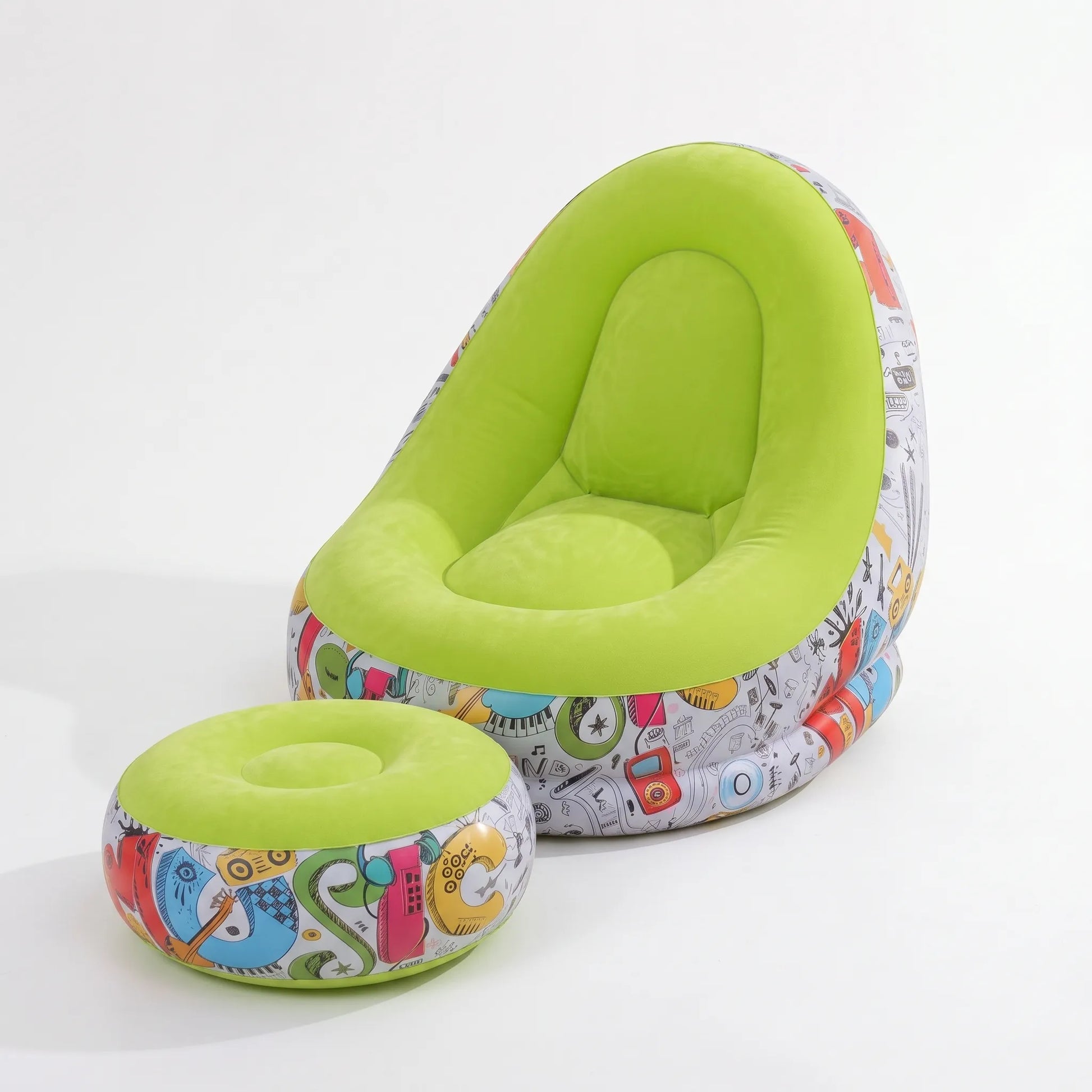 Inflatable Lounge Chair With Footrest - Aerolounge