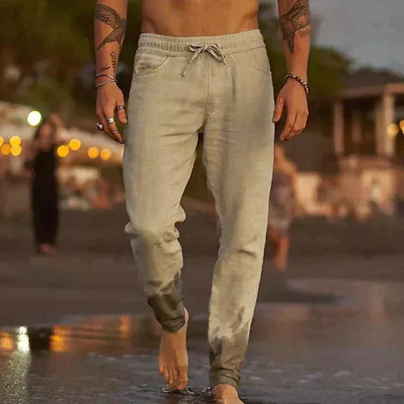 Stylish Linen Men's Trousers - Theo