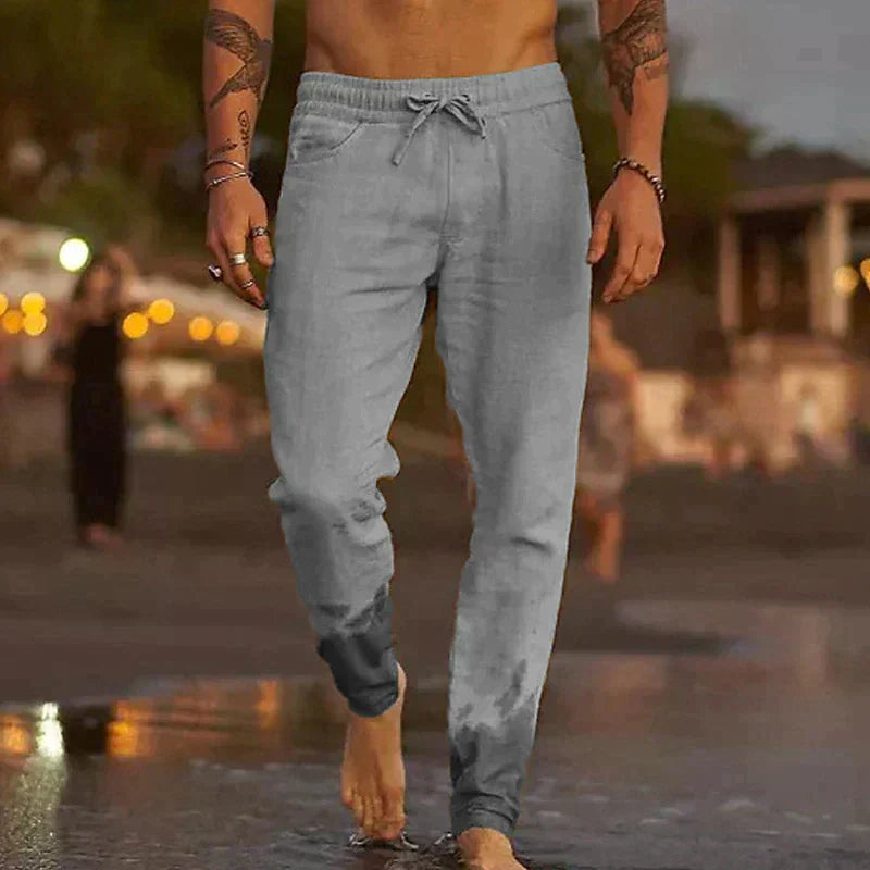 Stylish Linen Men's Trousers - Theo
