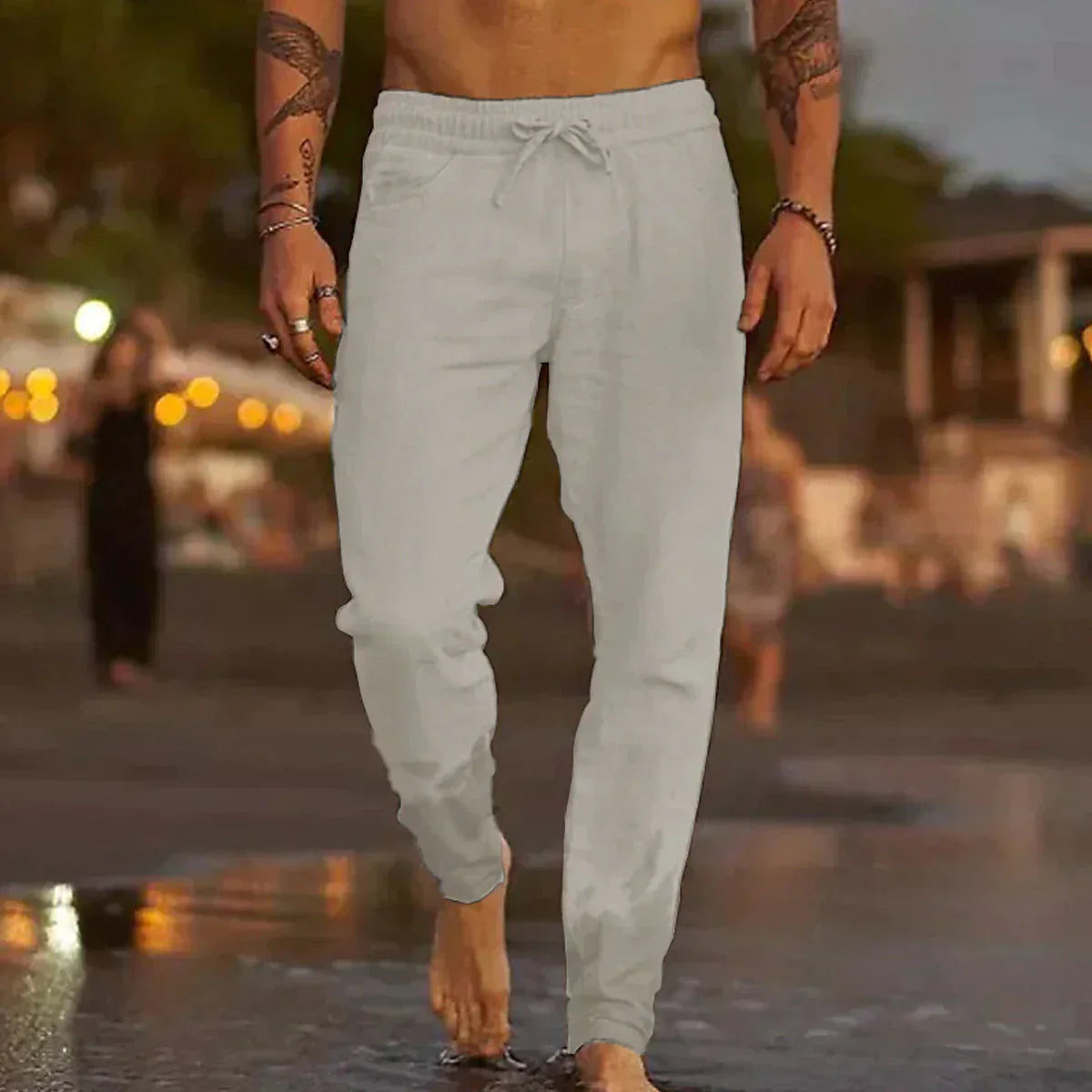 Stylish Linen Men's Trousers - Theo