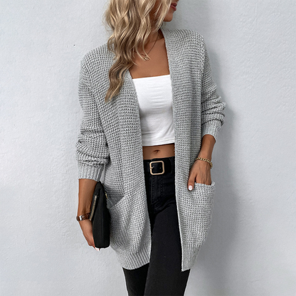 Knitted Ladies' Cardigan with Pockets – Maelis