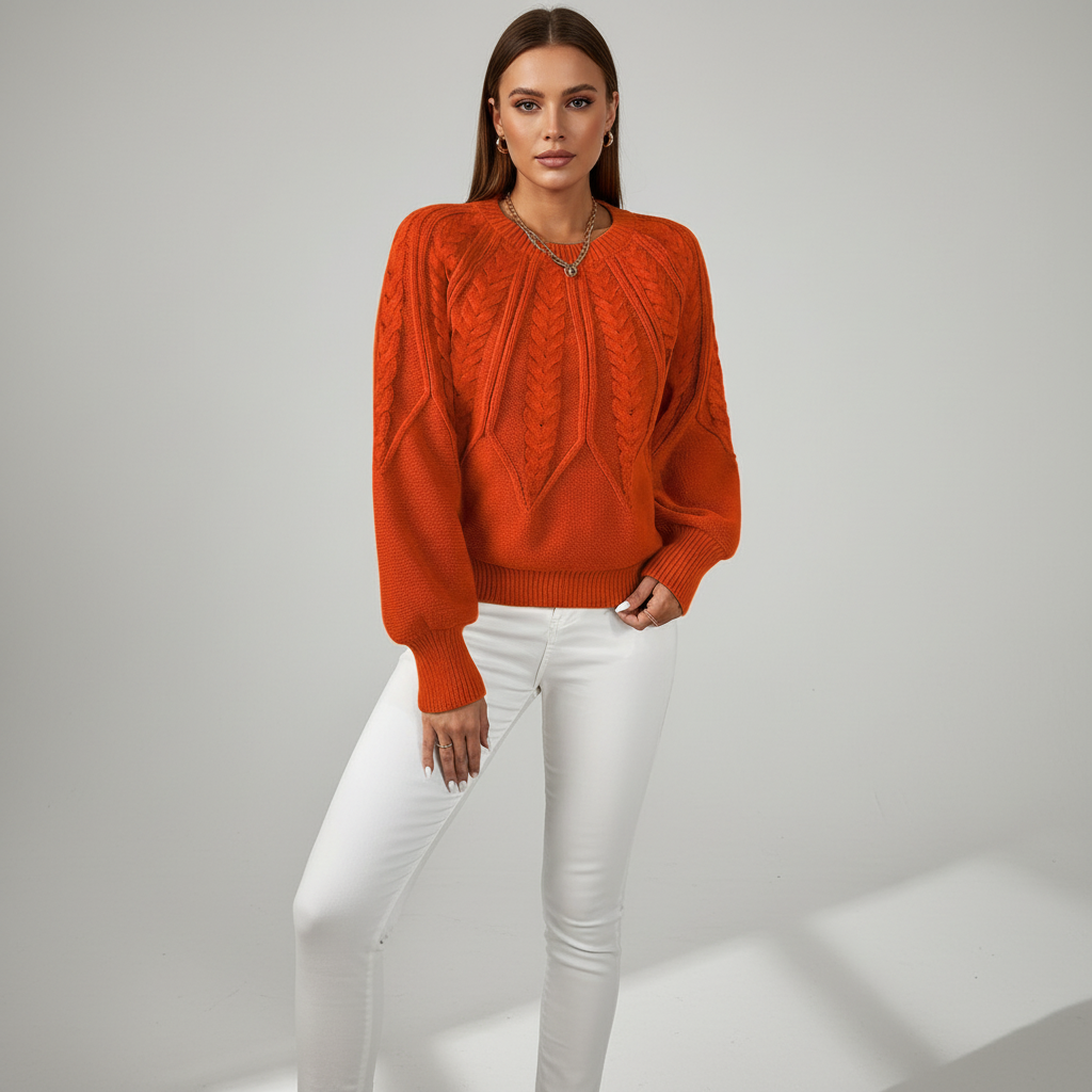 Kabelstrickpullover - Karin