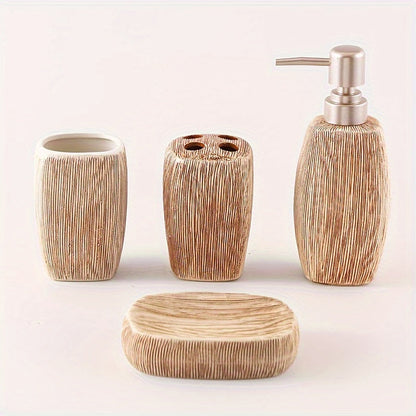 Keramik Badezimmer Set - Bathwoodly