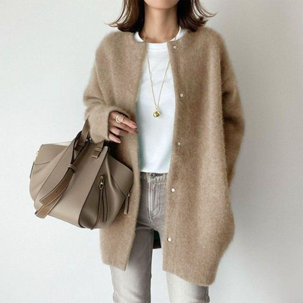 Long Sleeve Women's Cardigan with Pockets – Liora