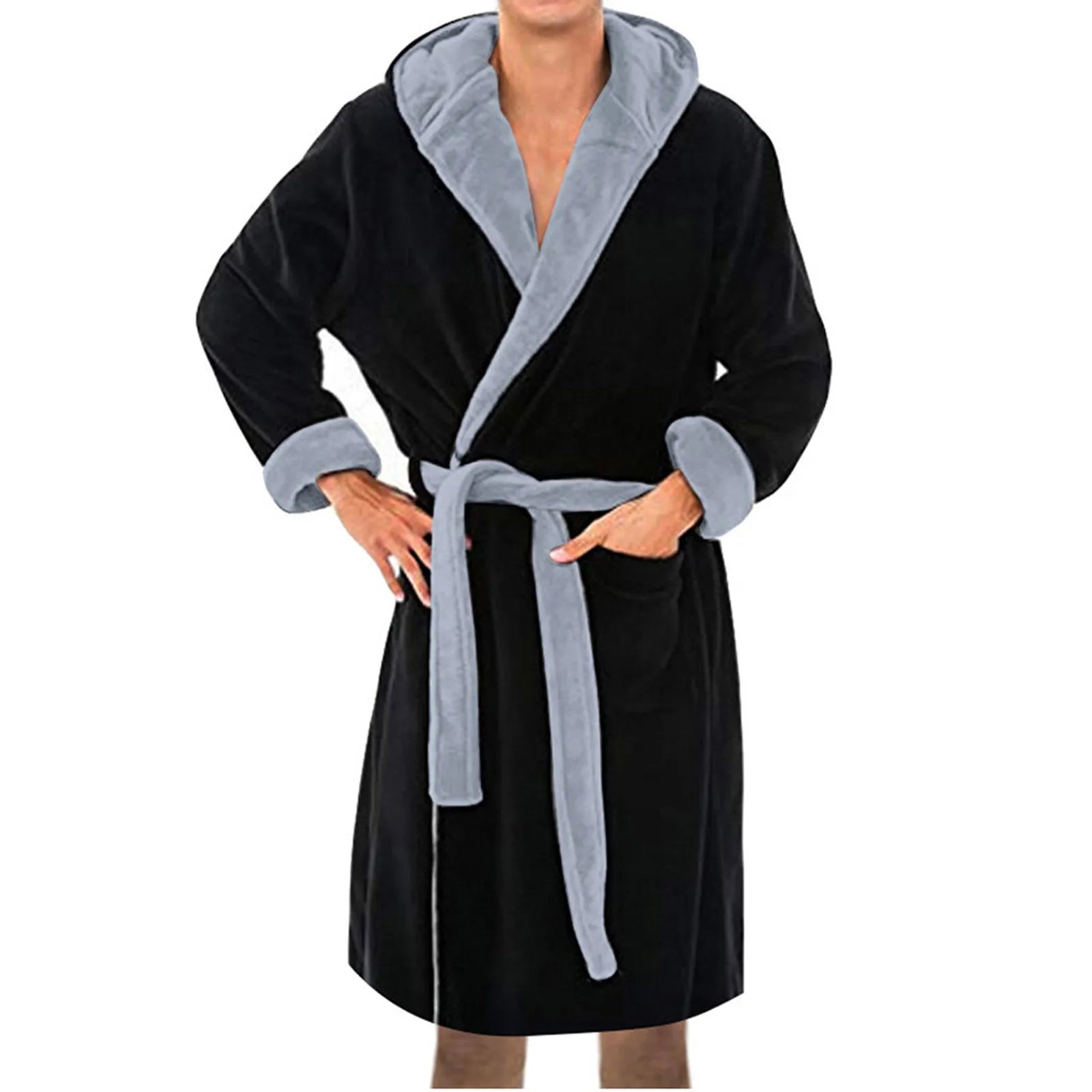 Kimono-Style Belted Bath Robe - Mario