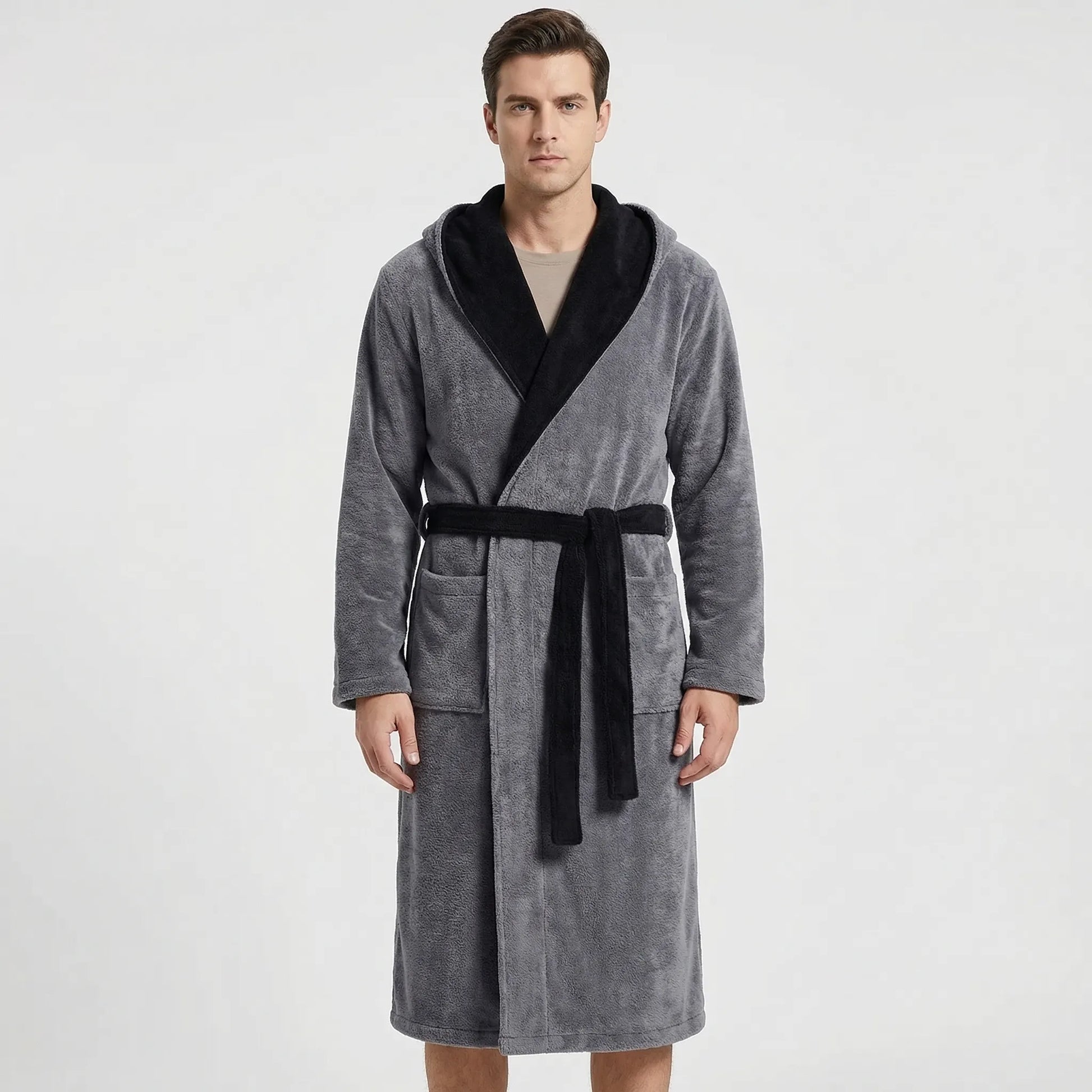Kimono-Style Belted Bath Robe - Mario