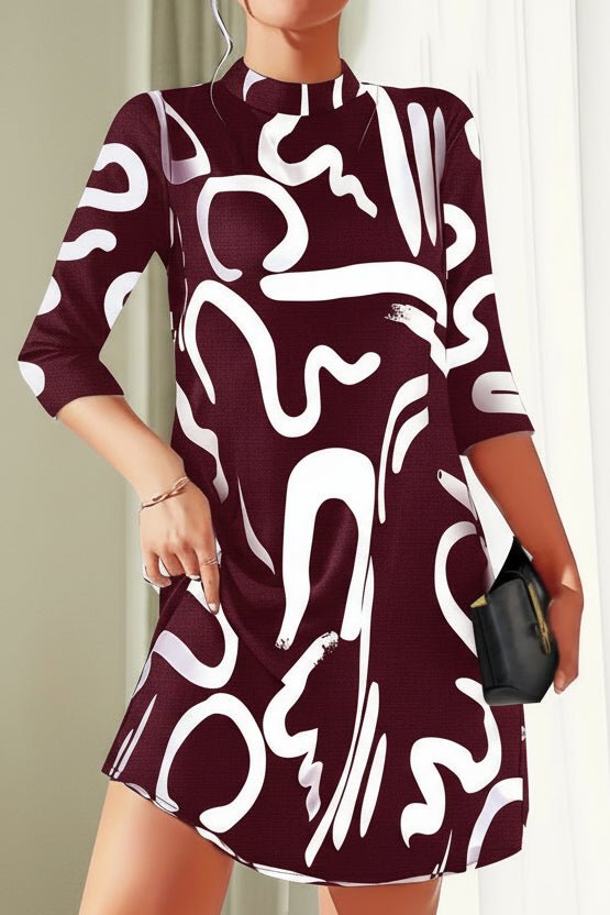 Kleid Mit Lockerem Schnitt Und Muster - Letizia