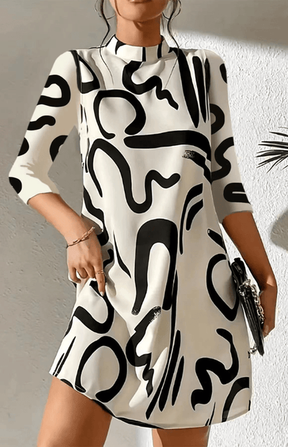 Kleid Mit Lockerem Schnitt Und Muster - Letizia