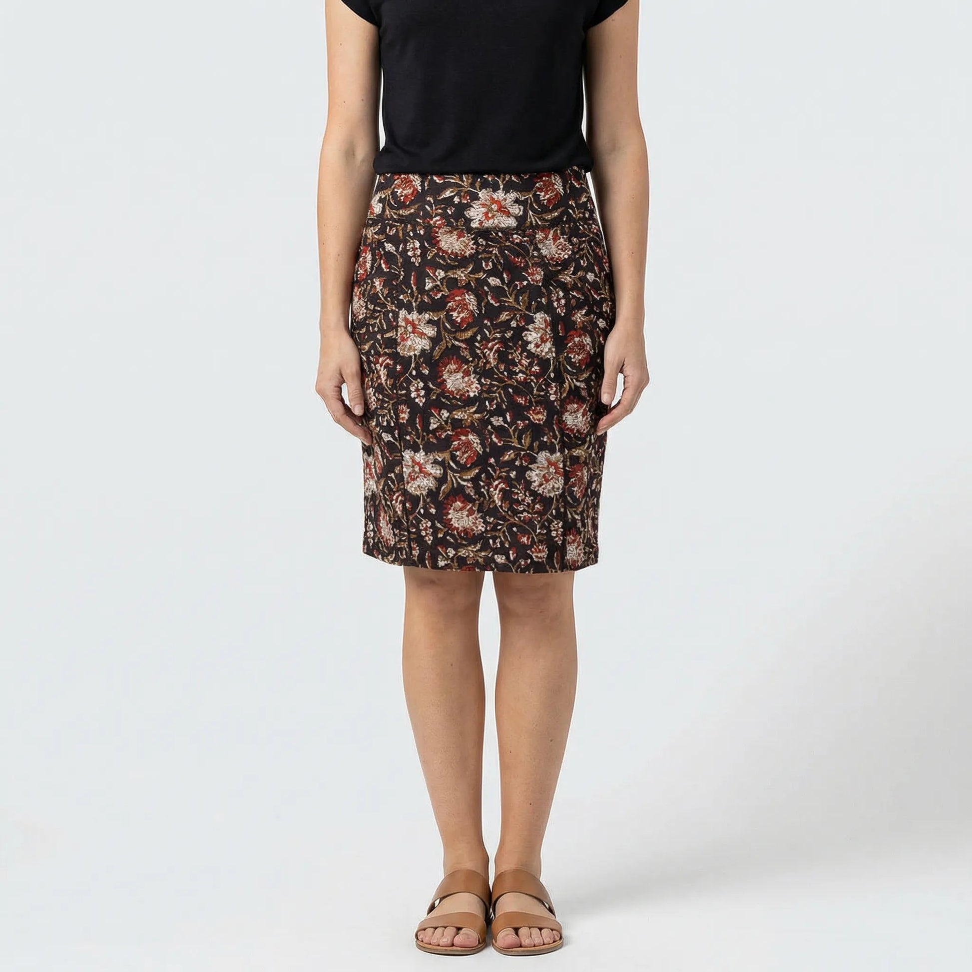 Knee-Length A-Line Skirt - Rosalie