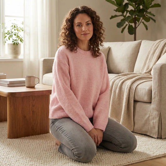 Knit Oversized Jumper With Balloon Sleeves - Josy