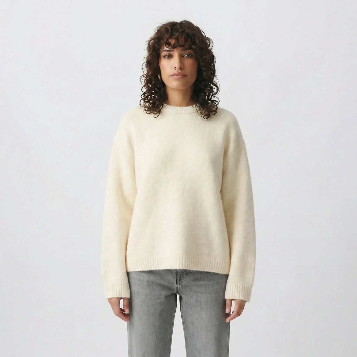 Knit Oversized Jumper With Balloon Sleeves - Josy