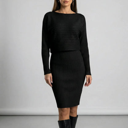 Knitted Dress And Jumper Co Ord Set - Juna