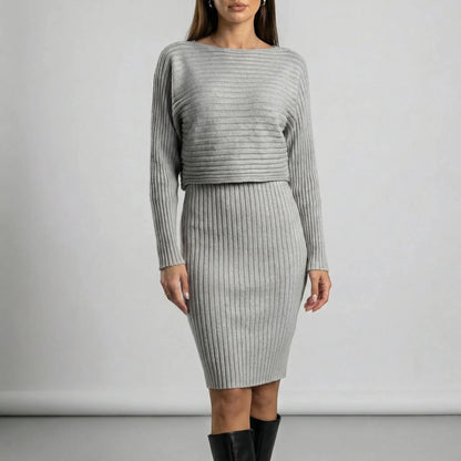 Knitted Dress And Jumper Co Ord Set - Juna