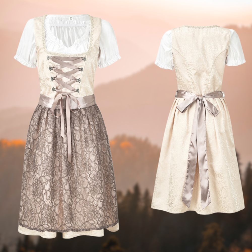 Exclusive traditional ladies' costume with apron and blouse - EdelTrachten