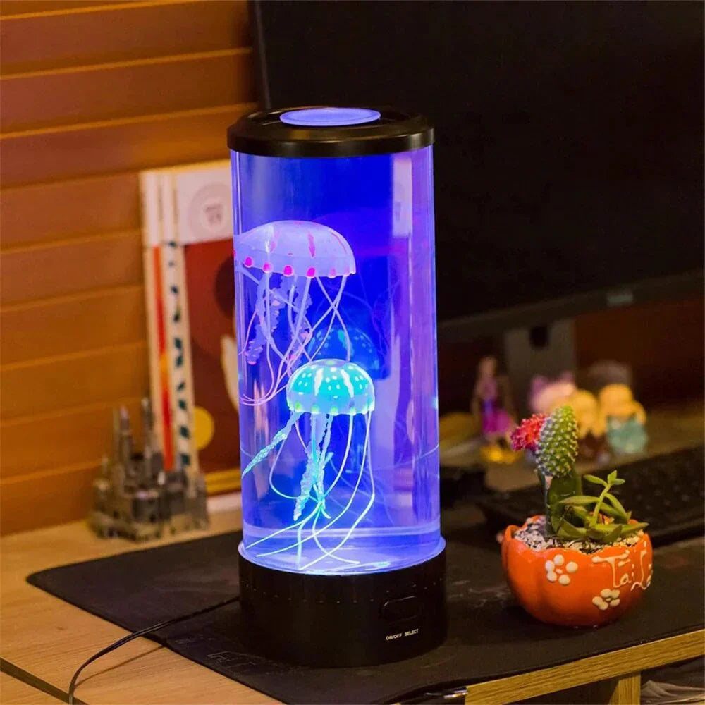 LED Quallenlampe Zylindrisch - Jellyglow