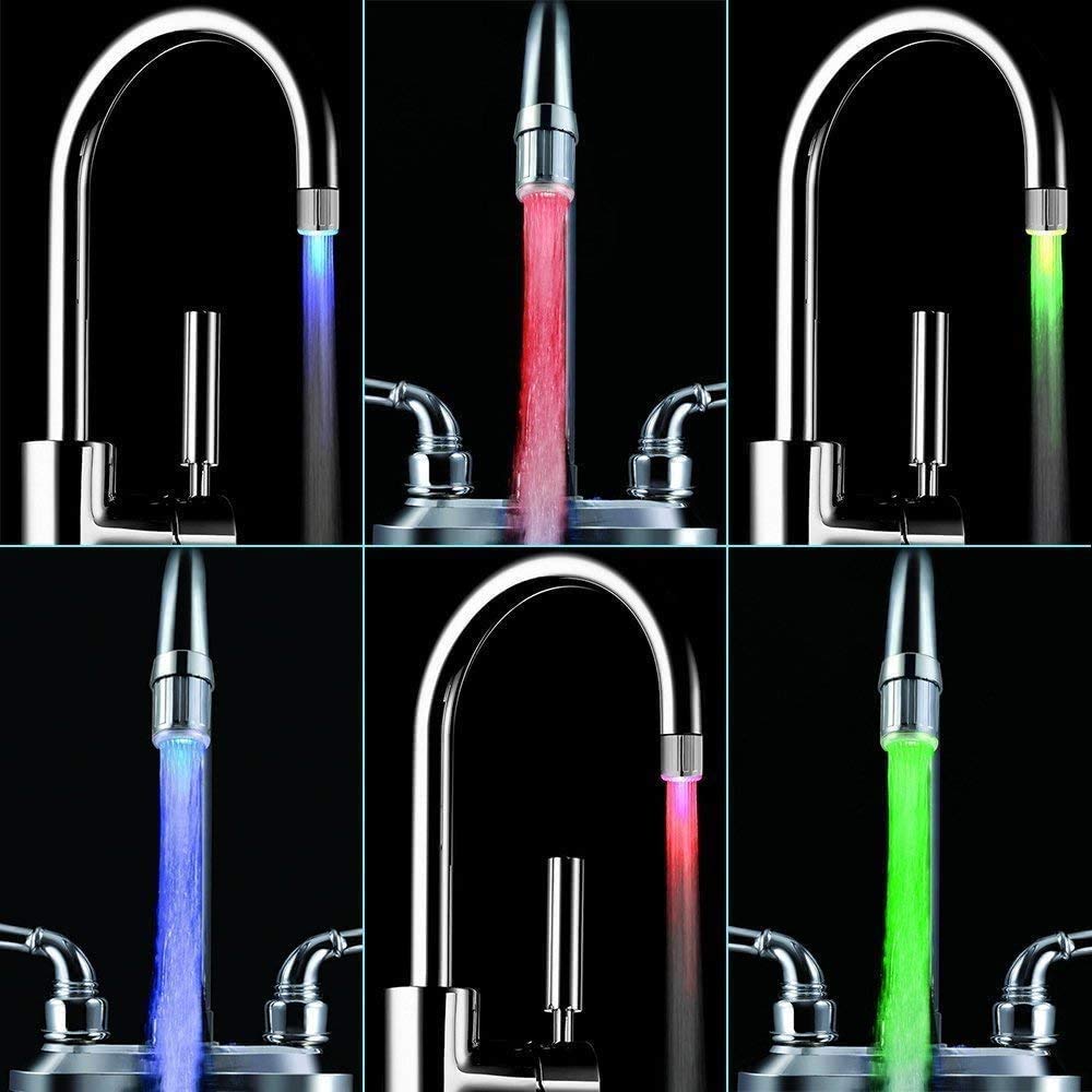 LED Wasserhahnaufsatz Chrom - AquaLume
