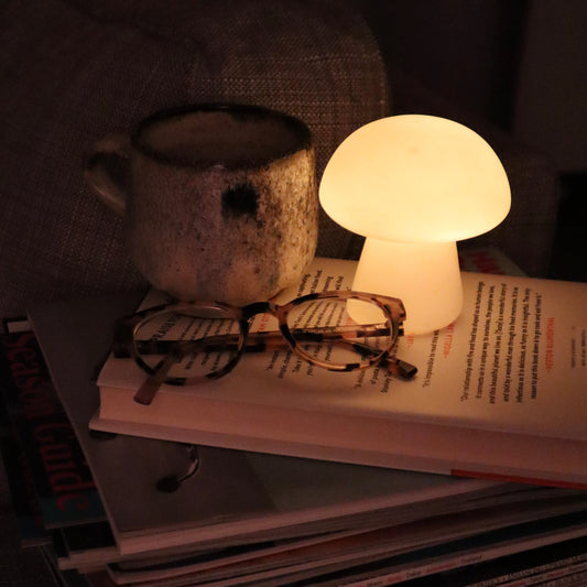 Mushroom-Shaped Porcelain Night Light - MushGlow